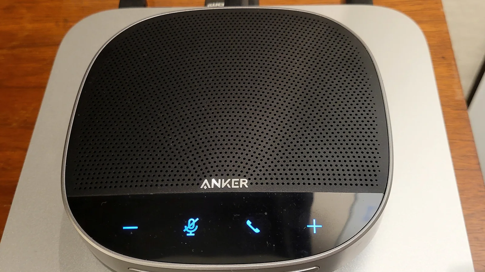 USB conference speakerphone detail for meeting-room calls