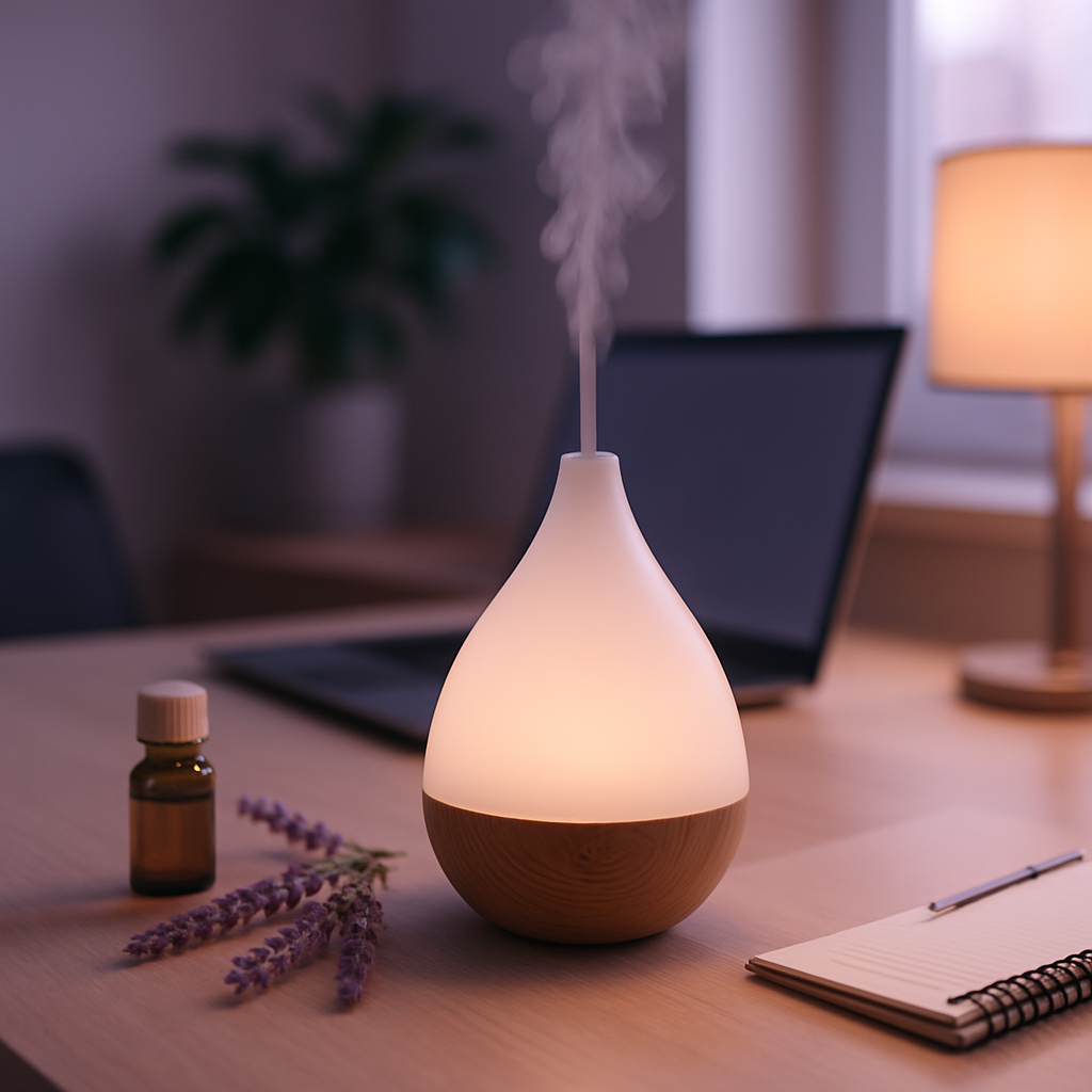 Timer Settings essential oil diffuser office scene